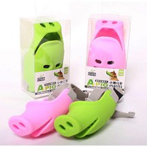 귀여운 돼지코 강아지 입질 입마개 M 불독입마개 닥스훈트입마개 소형견강아지입마개, 1개, 핑크