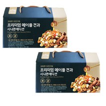 오하루 자연가득 프리미엄 메이플 견과 시나몬 에디션 25개 2박스, 500g, 2개