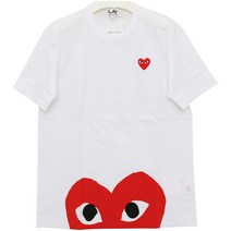 국내배송)꼼데가르송 22FW P1T034 WHITE 반팔 티셔츠