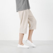 벤티브 여성 린넨 7부 여름 빅사이즈 밴딩 팬츠