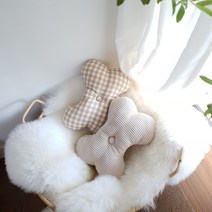 코코제니 하트본 쿠션 하트본미니 삑삑이 장난감 강아지 고양이 베개, 하트본미니(삑삑이), 핑크베이지퍼