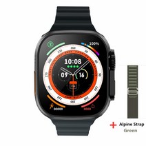 Z8 울트라 MAX 스마트 워치 시리즈 8 티타늄 합금 11 49mm 케이스 블루투스 통화 NFC ECG IP68 방수 Smartwatch 남자, [06] Black Alpine G