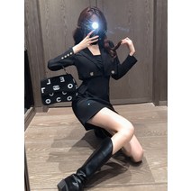 뷔스티에원피스세트 숏 양복 정장 끈나시 슬립 가을 디자인감각 인싸템 슬림핏 눈길을 끄는 원피스코디세트 3682107414