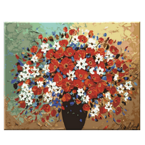 모모픽스페인팅 DIY명화그리기 40x50cm, 만개한 꽃다발