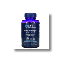 Life Extension 슈퍼 오메가3 EPA(에이코사펜타엔산) 700mg DHA(도코사헥사엔산) 500mg 올리브추출물 300mg 참깨씨 소프트젤 120정