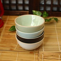 소야 아름 다이어트 밥공기(밥그릇) 1P 여주도자기 도자기그릇 핸드메이드그릇 밥그릇 밥공기, 민트
