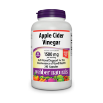 (미국) 웨버내추럴 애플사이다 비니거 1500mg 240정 1팩 Webber Naturals Apple Cider Vinegar