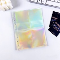 2023 다이어리 스케쥴러 2023 일기 노트A5 A6 A7 A8 화이트 바인더 사진 카드 컬렉션 북 엽서 홀더 일기, 06 A5 10pcs