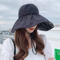 YULsB 데일리 버킷햇 자외선 차단 넓은 암막 챙모자 얼굴 가리는 벙거지 모자