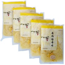 남국 유자단무지 절단 슬라이스 1kg, 5개