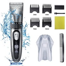 NOOA 남성용 충전식 전기 헤어 클리퍼 트리머 전문 수염 무선 이발 기계 면도기, 9932