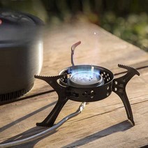 강염 버너 방풍 고화력 캠핑 해바라기 가스레인지, 허리케인II+0.8L주전자
