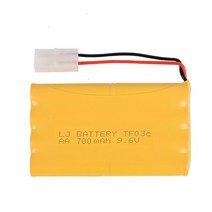 업 그레 이드 9.6v 700mah NiCD 배터리 충전기 Rc 완구 자동차 탱크 트럭 로봇 총 보트 AA Ni-CD 충전식 팩, [01] WHITE