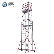 PRESAFE XL 프로 투피스 스캐폴딩 2x15단 KCS008XL-PR 스캐폴더 고소작업대 사다리