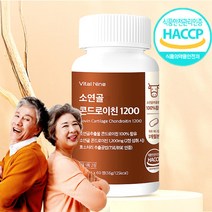 콘드로이친1200 소연골 관절 식약처인증 600mg, 6통, 60정