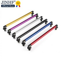 문콕 범퍼 가드 범용 립 스플리터 로드 지지 바 조절 가능한 전면 후면 범퍼 200mm 2 개, Black