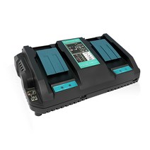 220V 마끼다 정품 고속 2포트 듀얼 충전기14.4V-18V