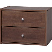아이리스 오야마 스택 박스 서랍 폭 40 × 깊이 28.7 × 높이 30.5cm 브라운 STB-400H