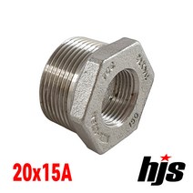 국산 스텐 304 부싱 20x15A / SUS 304 스텐레스 소켓 무독성 부속 연결