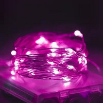 2M 3M 4M 5M 10M Led 조명 방수 요정 3AA 배터리 운영 크리스마스 웨딩 파티 장식 갈 랜드, 4M 40LEDS, 06 pink