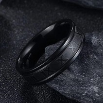 로만쉐이드 커튼 2022 빈티지 로마 숫자 남자 반지 기질 패션 6mm 너비 스테인레스 스