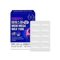 관절탄탄 엠에스엠 MSM 식이유황 1500 비타민D 영양제