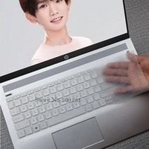 키보드 커버 AMD Ryzen 5 2700U 15bq101na 15 15.6 인치 실리콘 노트북 키보드 커버 스킨 프로텍터 가드 HP, 09 Clear