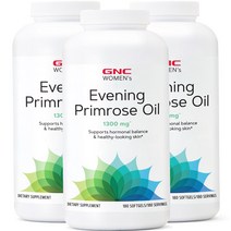 GNC Womens Evening Primrose Oil 1300 180 Softgels 달맞이꽃종자유 180정 3병, 3개