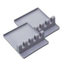 물결 조리도구 받침대, 그레이, 2개