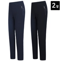 노블진 1+1 여성바지 스판 밴딩팬츠 일자핏 엄마바지 편한 빅사이즈