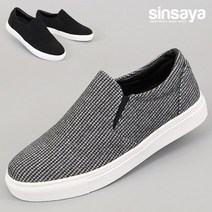 신사야 체크 모직 슬립온 SSY2157