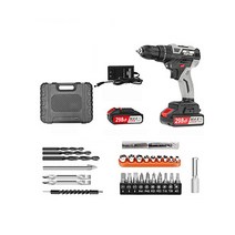고출력 충전식 임팩 드릴 공구 세트 21V 무선 드라이버 리튬 이온 배터리 브러시리스 LED, 임팩 드릴 1.5Ah 배터리1 충전기1 세트