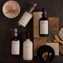 폴리에라드 시그니처 단품 샴푸 주방 욕실 디스펜서 용기 통 4컬러 473ml, 클리어, 샤이니실버 헤드, C_핸드워시