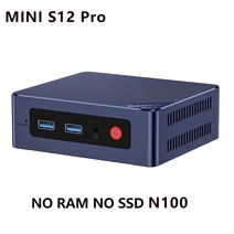 Beelink-MINI S12 Pro 인텔 알더 레이크 N100 미니 PC 윈도우즈 11 DDR4 16GB 500GB SSD 데스크탑 게이머, 01 미국, 01 N100 NO RAM NO SSD