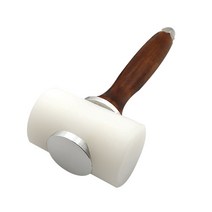 QJH 전문가용 가죽 조각 망치 나일론 말렛 나무 잡이 Leathercraft 펀치 쇄 타악기 DIY 도구, 01 A