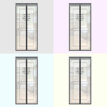 SC 현관 자석 도어 모기장 100X220CM 1 모기방충망 문모기장