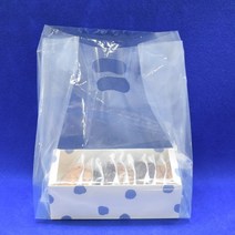 보름달비닐 투명 비닐쇼핑백-100매 인쇄가능(10 000장이상), 23(12)X35