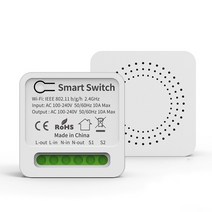iot스위치 10A 16A Wifi 미니 스마트 스위치 무선 DIY 조명 투야 라이프 알렉사 앨리스 구글 홈으로 2 웨이 컨트롤 홈, [01] Wifi Smart Switch, [01] 10A, 01 Wifi Smart Switch_01 10A