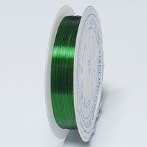 칼라공예철사/ 0.3mm~3.0mm 10칼라 인테리어 소품 모형모빌 만들기재료 DIY 대용량 모형 모빌 장식용품, 가는철사 0.3mm초록