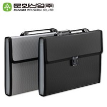 문화 도큐먼트화일 12분류 F5597-7 /화일케이스/화일박스/지퍼화일/화일가방, 검정