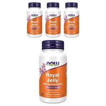 나우푸드 로열 젤리 1500mg 베지 캡슐, 60개입, 4개