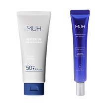 [MUH]남성 피부노화방지 주름개선을 위한 피부레시피 화이트닝 솔루션 더마 선크림+윙클 스팟 아이크림 세트