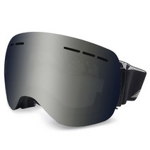 [나이키스노우고글] 팬톤 FANTON 안경병용 안티포그 더블렌즈 스키고글 보드고글 ZSK90SM, 블랙