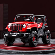 오프로드 4륜 구동 전동카 JEEP 루비콘 어린이 전동 자동차, 그레이