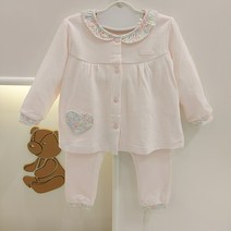 해피랜드 압소바 무형광 순면 100% 실내복 세트 쪼꼬미 카라 뒤집어 지지 않아요@@ 90부터 어깨단추 입니다