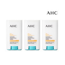 AHC 2021최신제조 내추럴 퍼펙션 프레쉬 선스틱 17g x3개, 17g x 3개 (프레쉬)_흰색__워터 프루프 기능