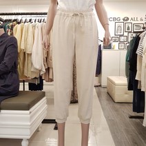 BCBG 밴딩 배기 팬츠 *소울 린넨 PT-B1B4P325