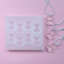 곰돌이 몰드 레진공예 DIY 아트 재료 석고 캔들 실리콘