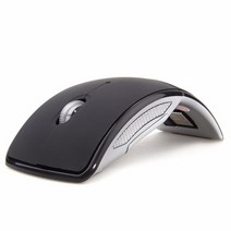 무선 무소음 게이밍 버티컬 마우스 2.4G 접이식 USB 수신기 광학 마우스/마우스 컴퓨터 PC 노트북 Win7/8/10/XP/Vista, Black