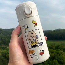 POMTOR 스누피텀블러 벚꽃 미니 디즈니 우정템 새지않는 보온병, 상세페이지 참조, 300ml 스누피 컵 BW1102 스누피, 상세페이지 참조